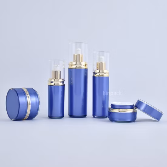empacotamento cosmético luxuoso da garrafa plástica da garrafa da loção de 30ml 50ml 100ml